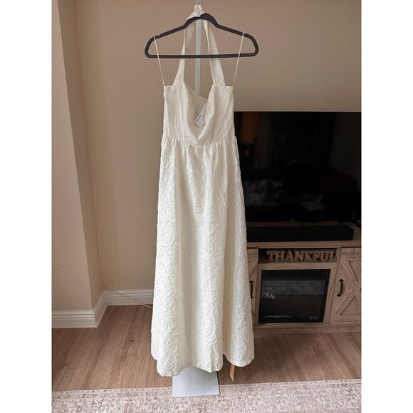 NEW NWT Reformation the Edessa Maxi Dress Ivory size 4 - Picture 8 of 11